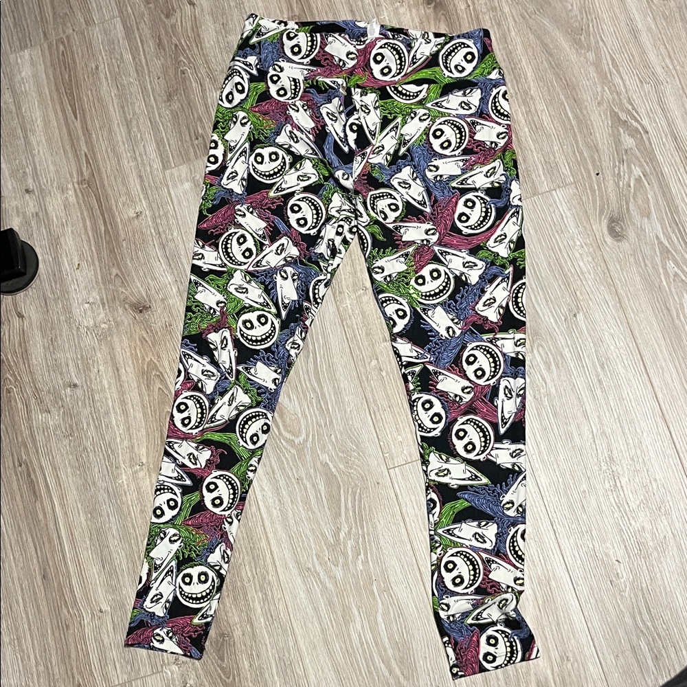 Colorful Adult Nightmare Before Christmas Leggings